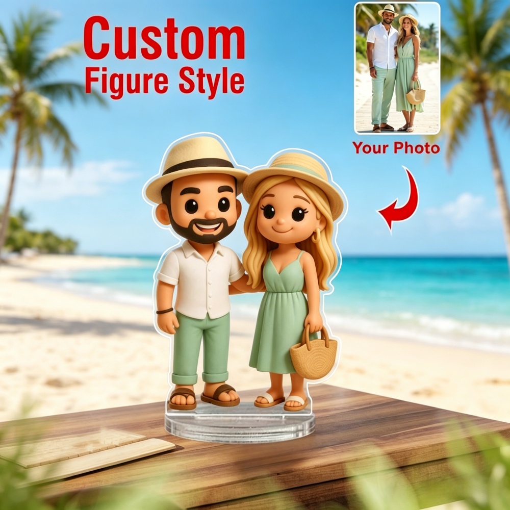 Desk Setup Photo - Personalized Custom Acrylic Stand Cute Cartoon