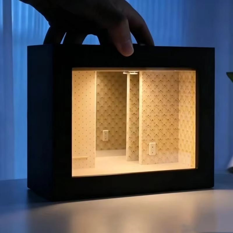 Desk Setup Photo - Office Desk Decor Frame Lighted 3D