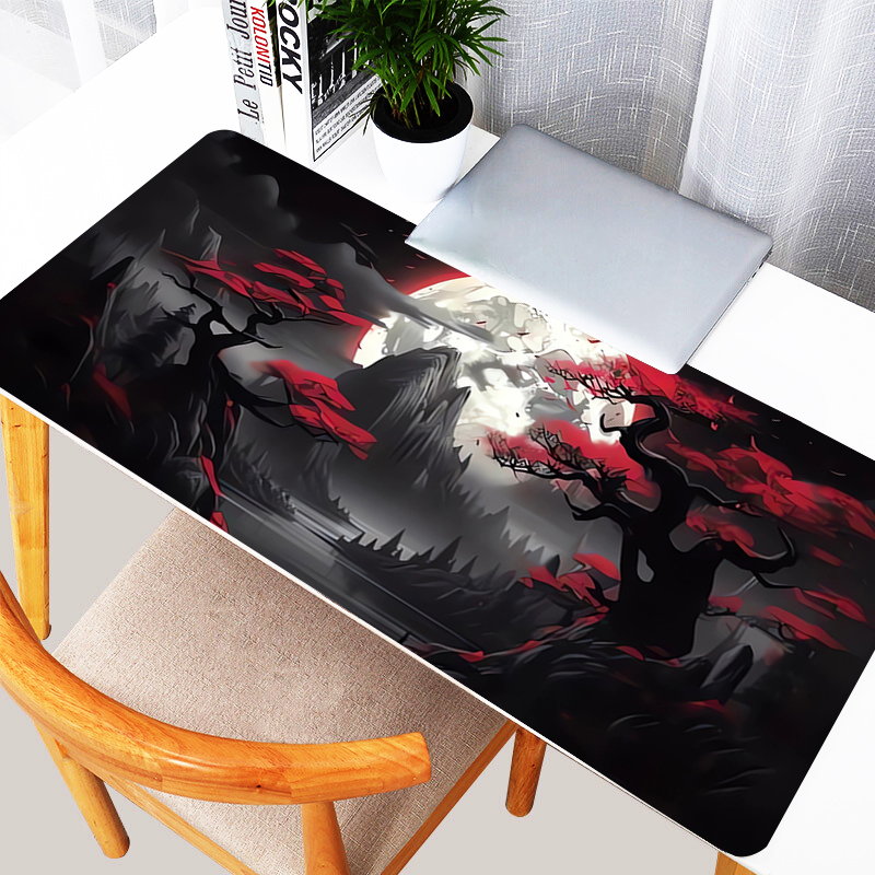 Desk Setup Red - Mouse Pad Gaming Accessories Notbook Computer