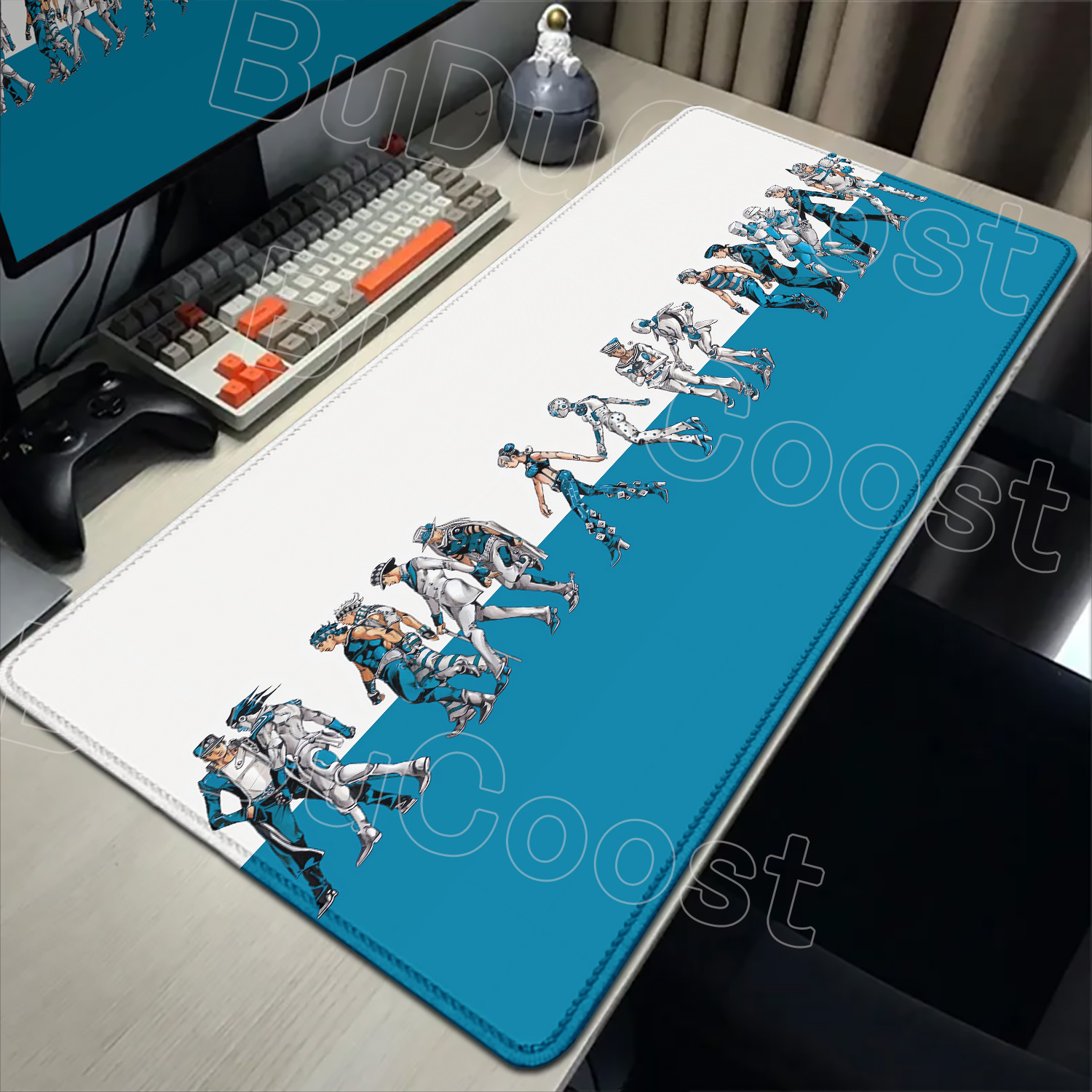 Desk Setup Anime - HD J-Jojo B-Bizarre A-Adventure Mouse Pad