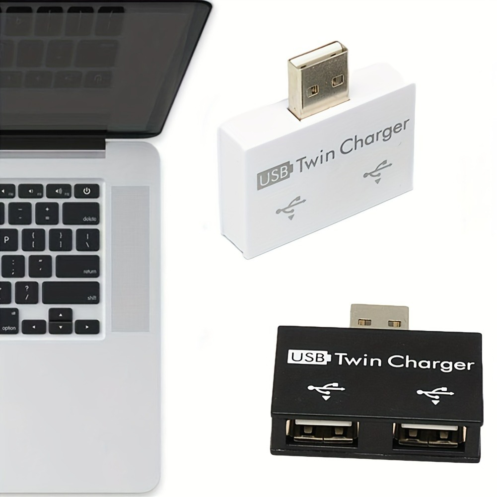 Desk Setup Usb Hub - Mini USB 2.0 Splitter Hub 1In2