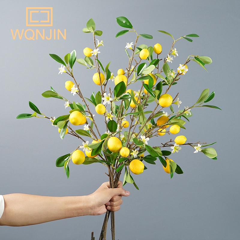 Desk Setup Photo - Lemon Branches With Fruit Simulation Green