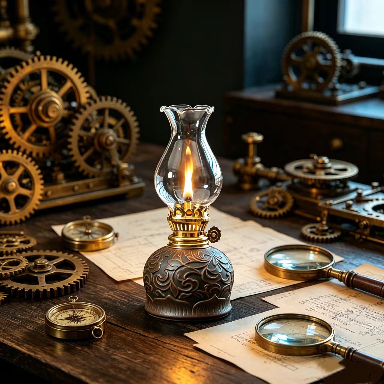 Vintage Adjustable Lamp, Hand  - Desk Setup Vintage recension och pris
