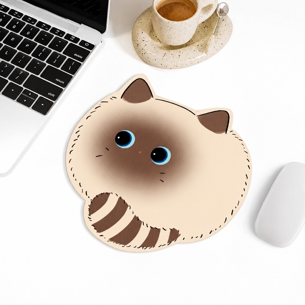 Kawaii Cat Mouse Pad Cute Anim - Desk Setup With Laptop recension och pris
