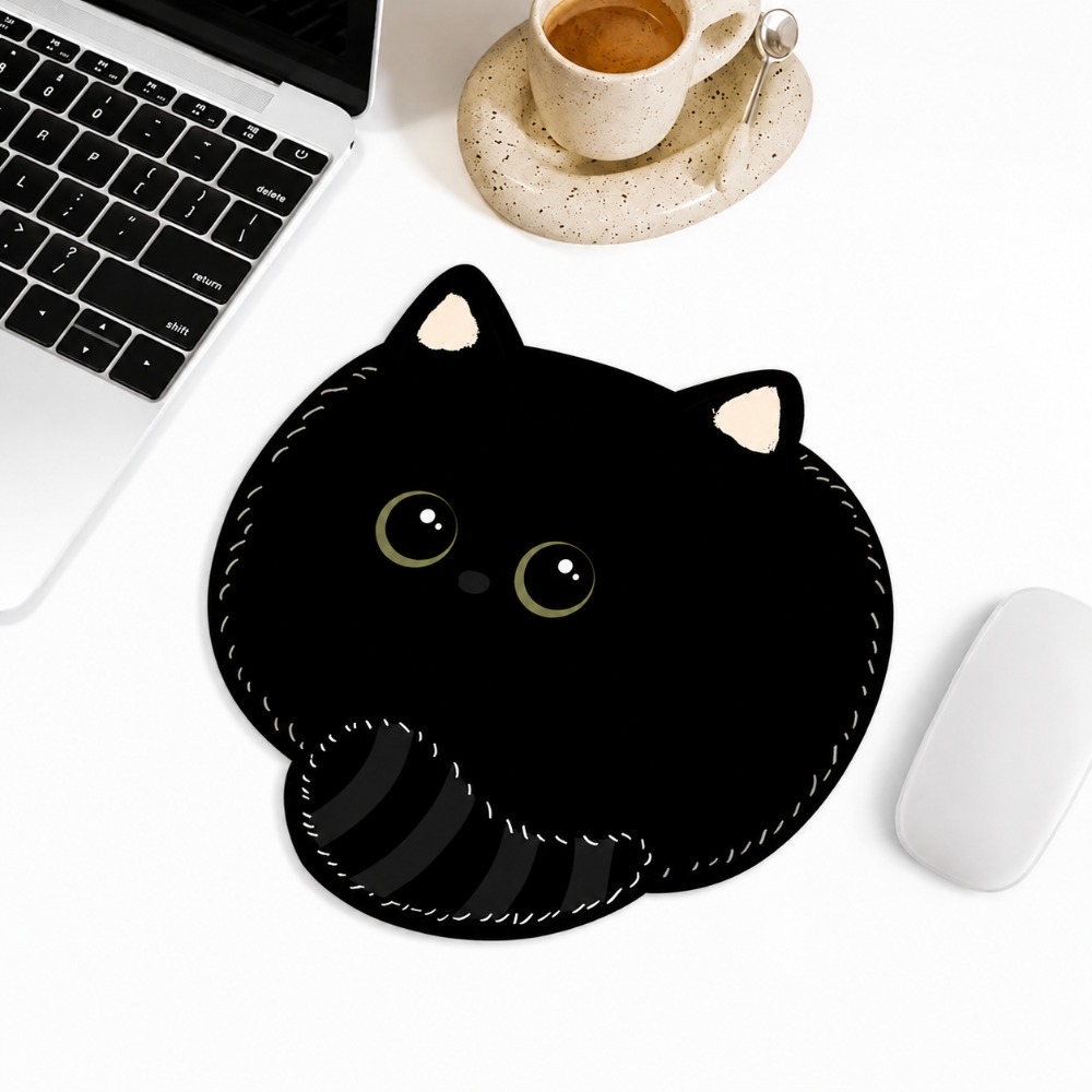 Kawaii Cat Mouse Pad Cute Anim - Desk Setup With Laptop recension och pris