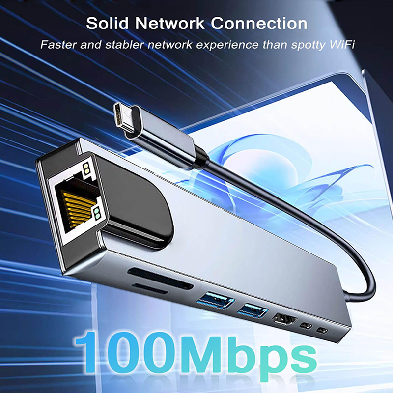 8 In 1 USB Type C Hub for MacB - Desk Setup Usb Hub recension och pris