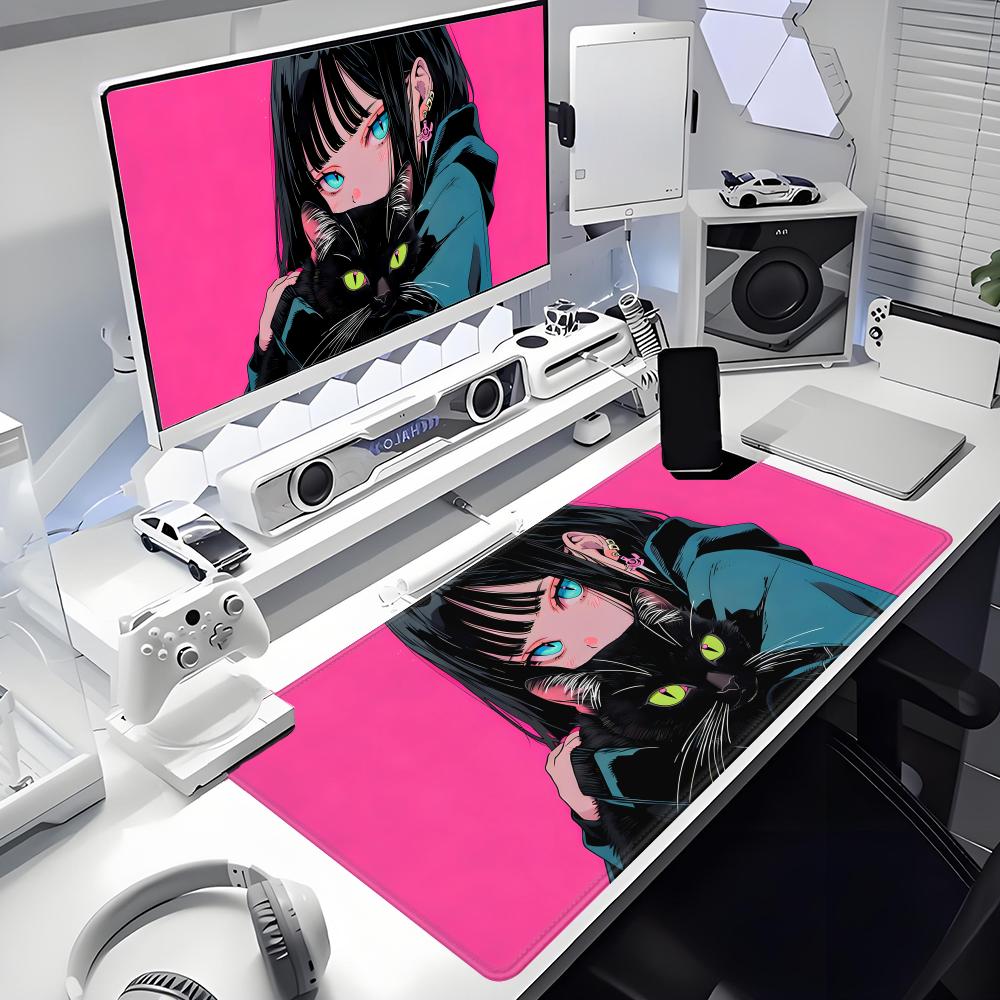 Gaming Mouse Pad Anime Black C - Desk Setup Anime recension och pris