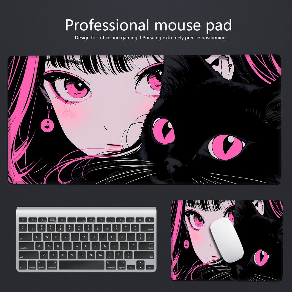 Gaming Mouse Pad Anime Black C - Desk Setup Anime recension och pris