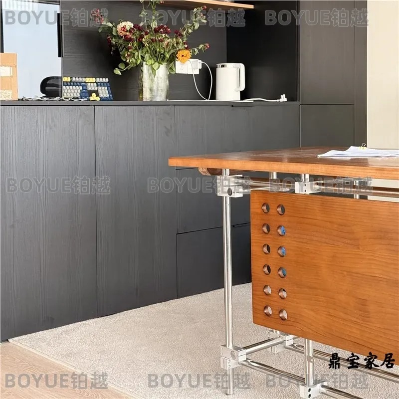 Bauhaus Solid Wood Desk Retro  - Desk Setup L Shaped recension och pris