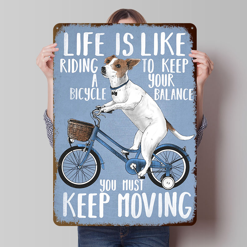 Life Is Like Riding a Bicy Met - Desk Setup Vintage recension och pris