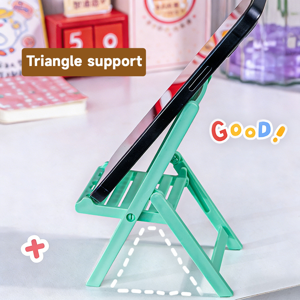 Mini Folding Chair Phone Stand - Desk Setup Dorm recension och pris