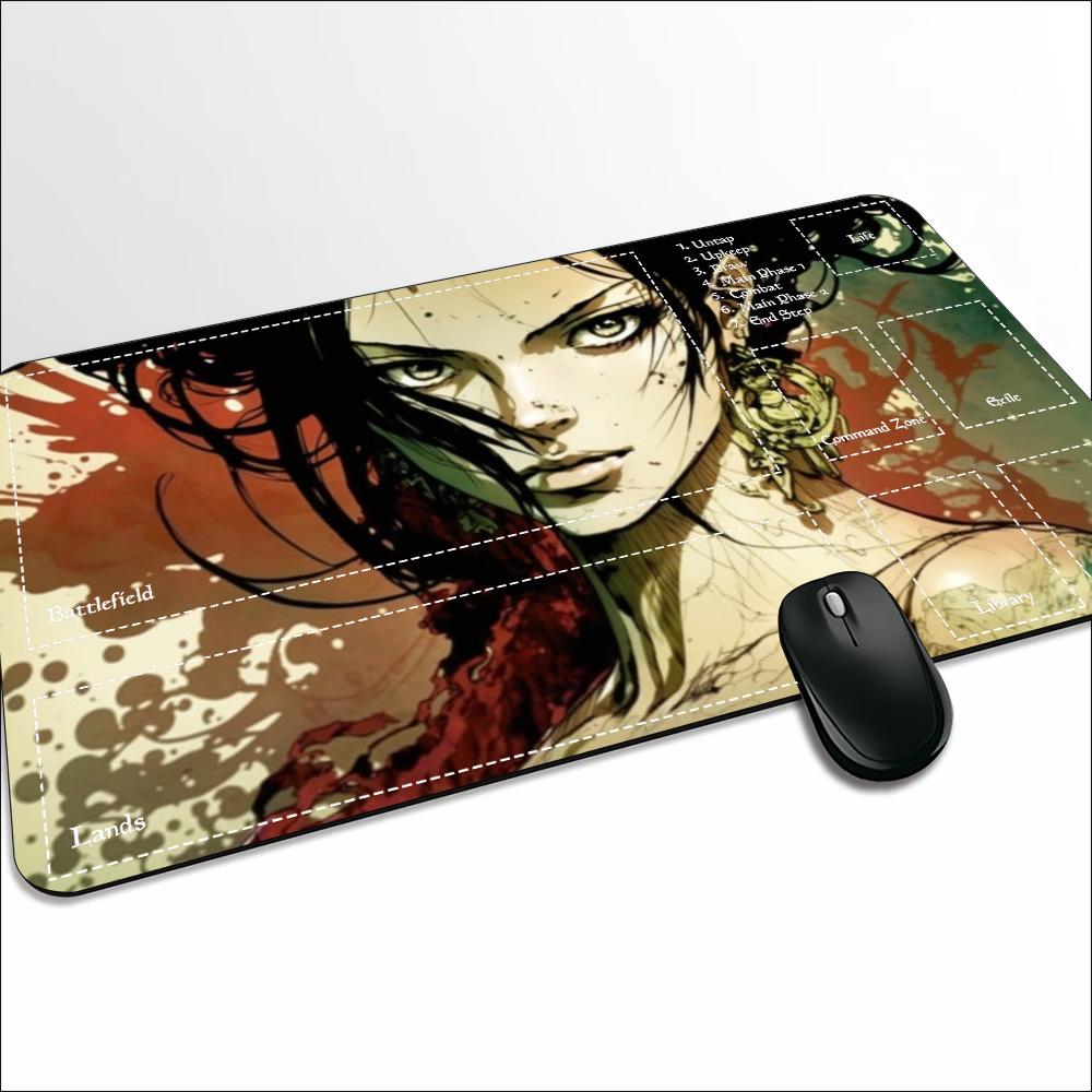 Blood Moon Samurai Anime Lady  - Desk Setup Anime recension och pris