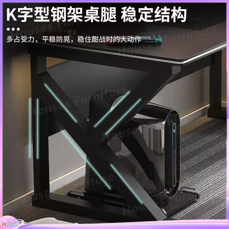 Cafe Metal Gaming Desk Black M - Desk Setup L Shaped recension och pris