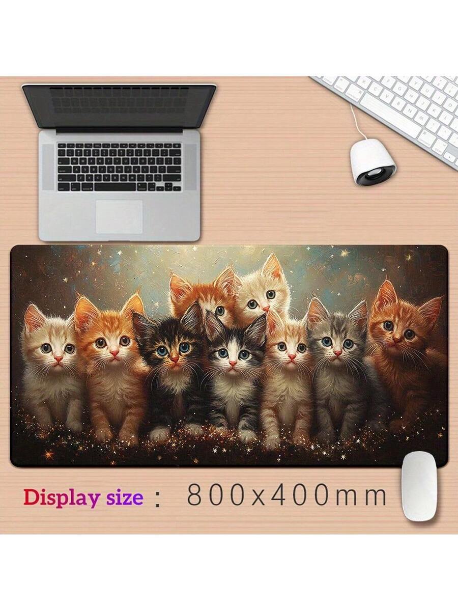 Cute Kitten Gaming Mouse Pad D - Desk Setup With Laptop recension och pris