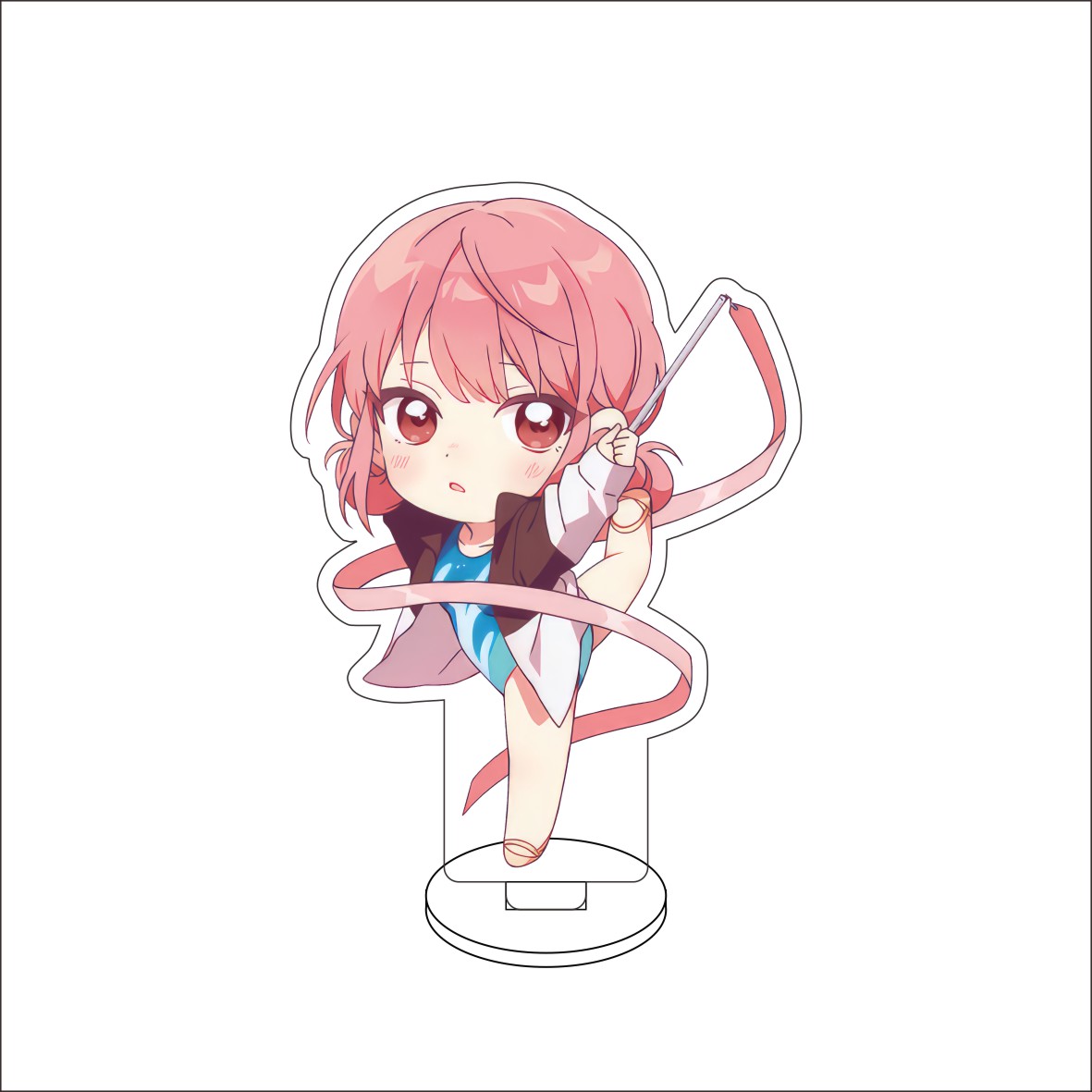 10CM Anime Blue Box Figure Sta - Desk Setup Blue recension och pris