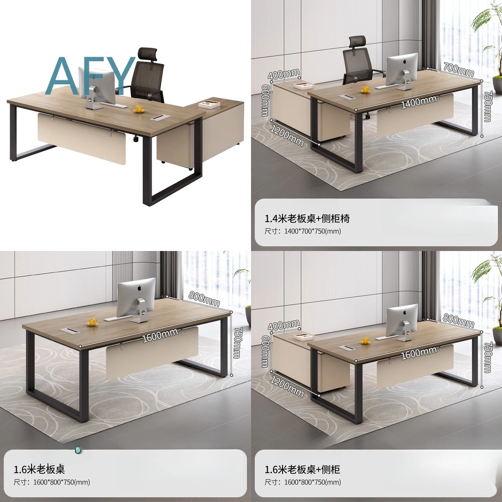 Executive Desk Set for Office  - Desk Setup L Shaped recension och pris