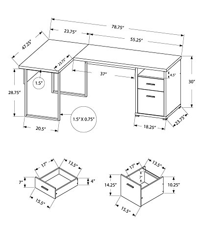 I 7257 Computer Desk, Home Off - Desk Setup L Shaped recension och pris