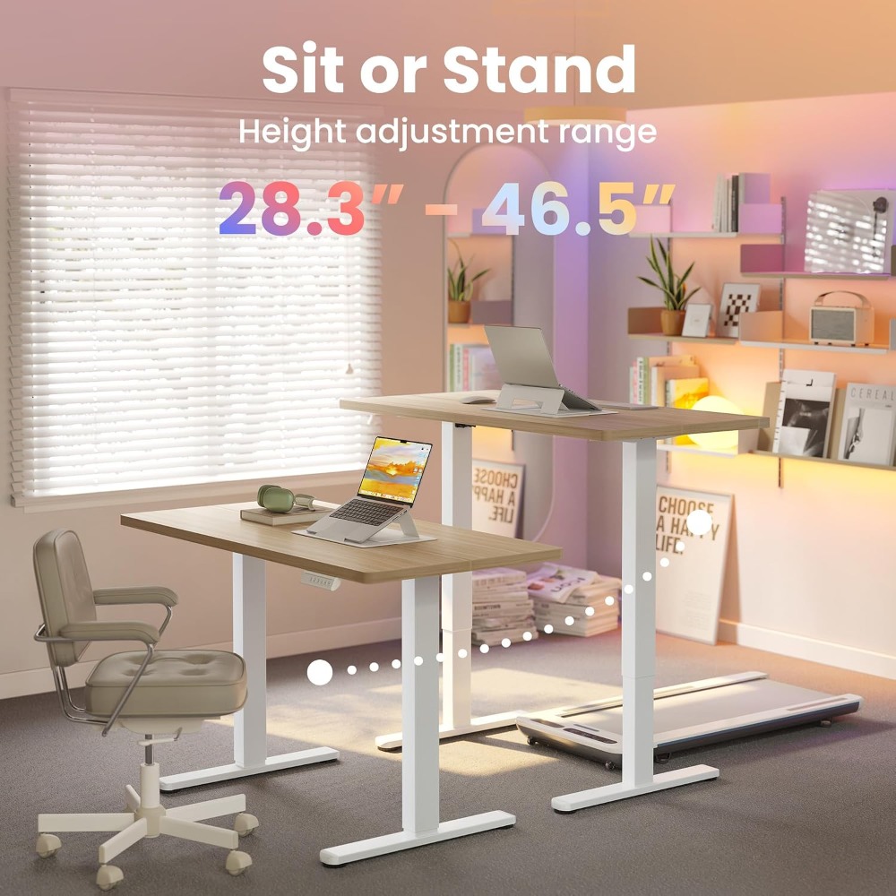 Small Electric Standing Desk A - Desk Setup L Shaped recension och pris