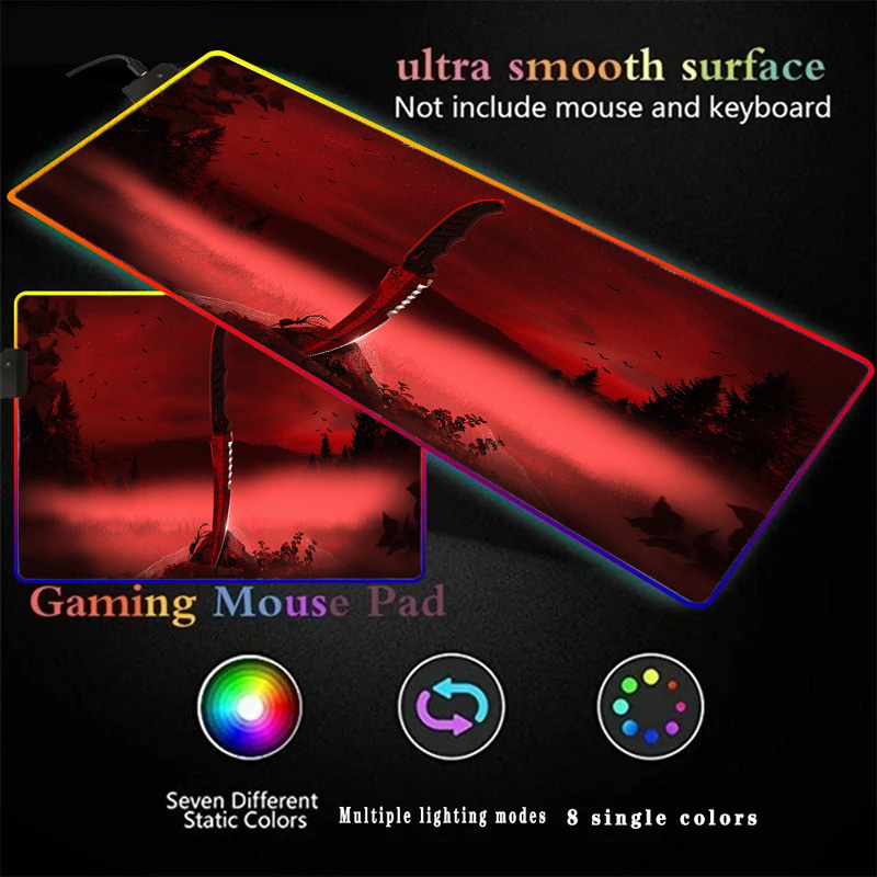 Mousemat Xxl Rubber Mat Knife  - Desk Setup Gaming And Work recension och pris