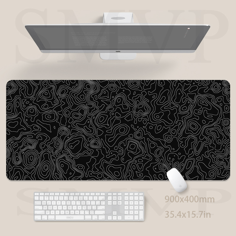Mouse Pad Design Black Table C - Desk Setup Blue recension och pris