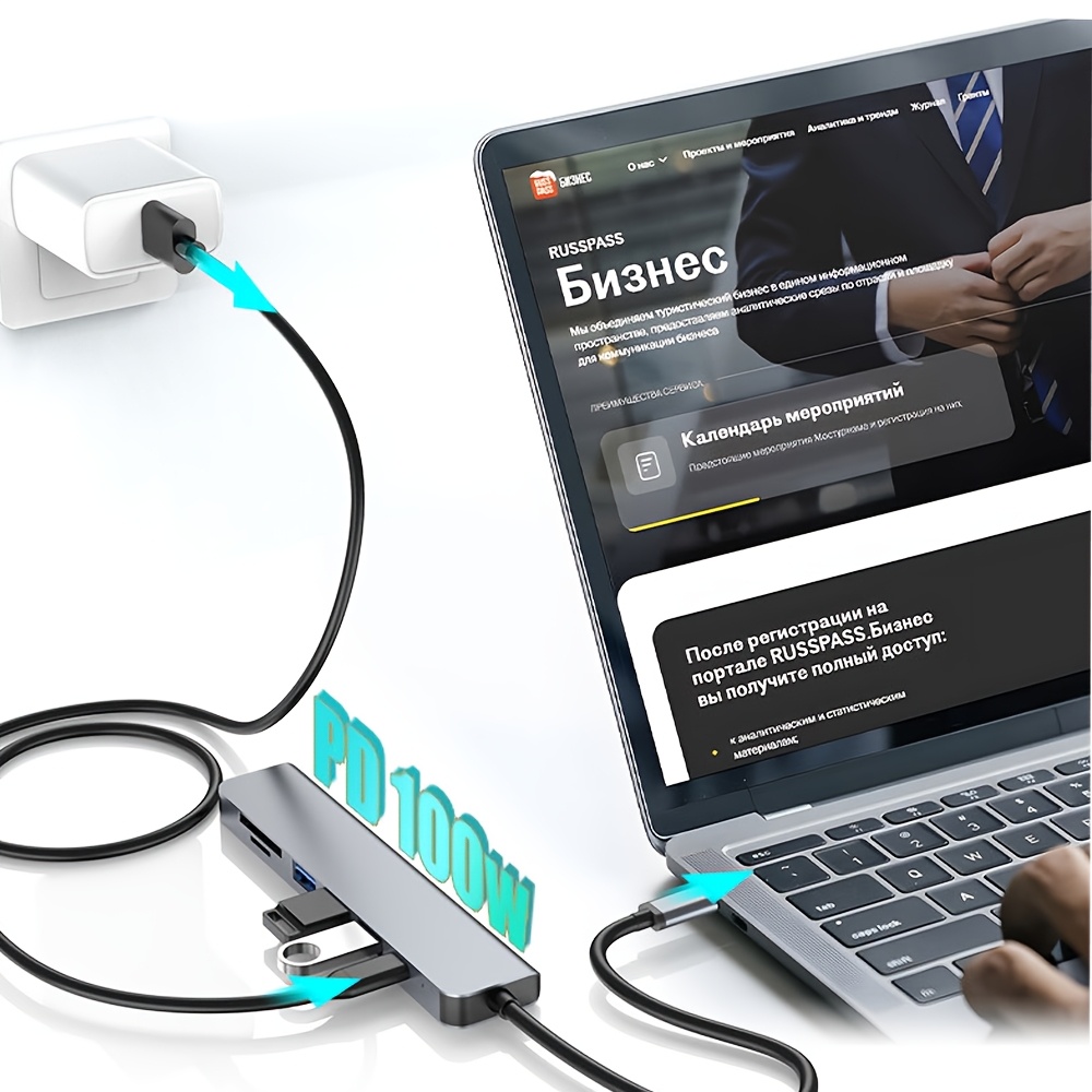 7 in 1 USB C Hub to 4K HDMI-Co - Desk Setup Usb Hub recension och pris