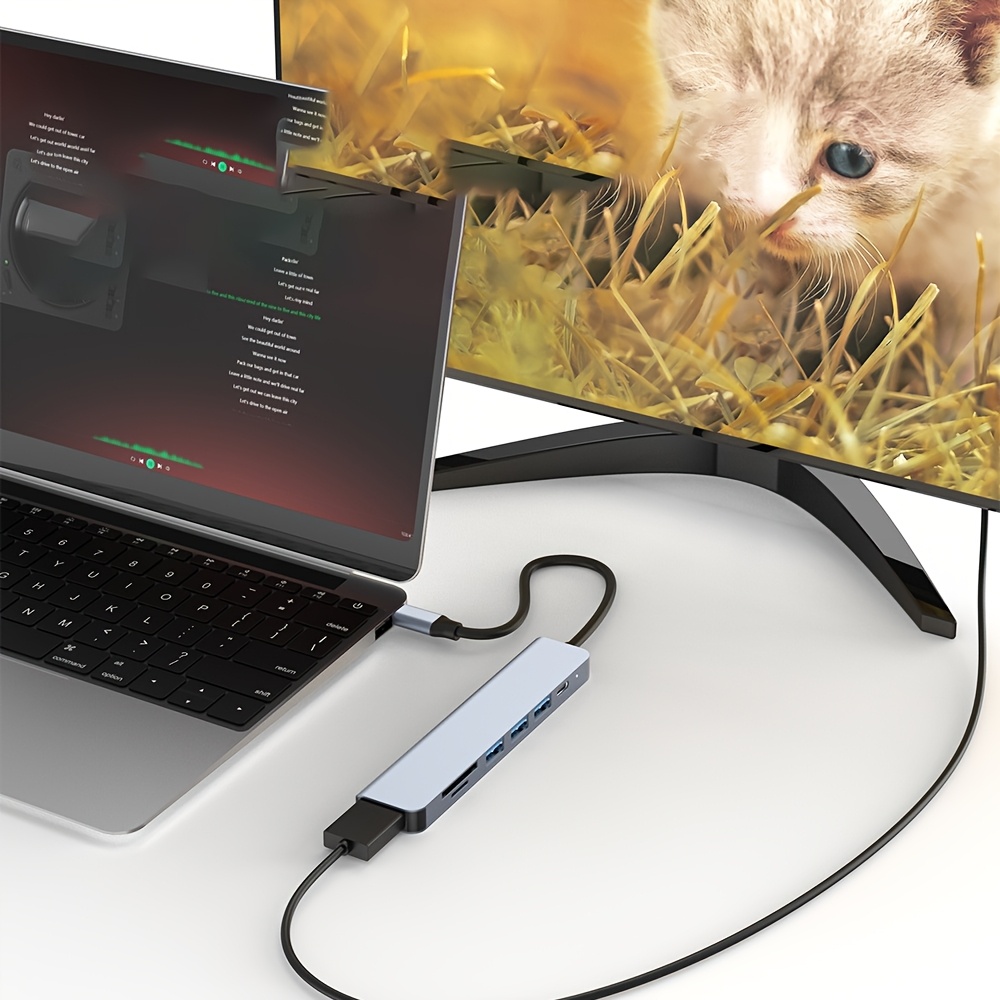 7 in 1 USB C Hub to 4K HDMI-Co - Desk Setup Usb Hub recension och pris