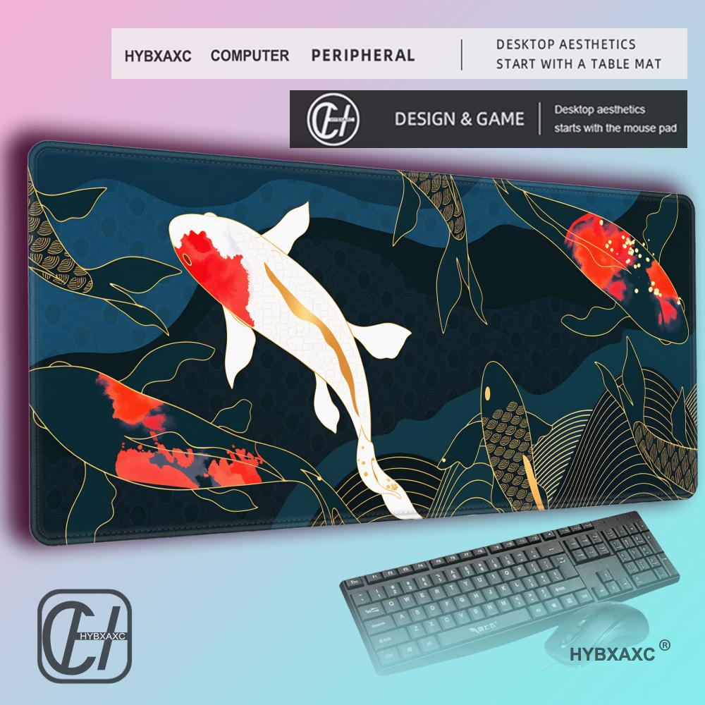 HYBXAXC Japanese Koi Fish Desk - Desk Setup Red recension och pris