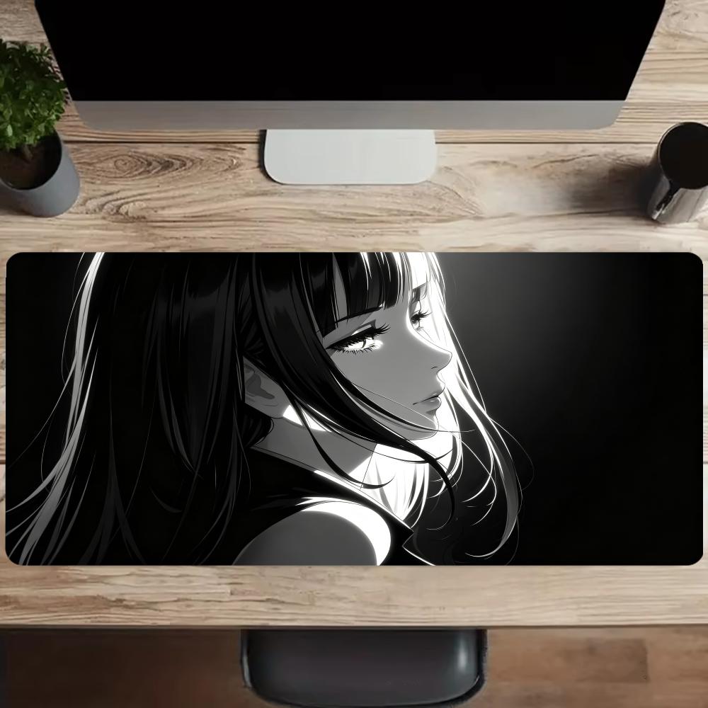 Dark Anime Girl Mouse Pad Desk - Desk Setup Gaming And Work recension och pris