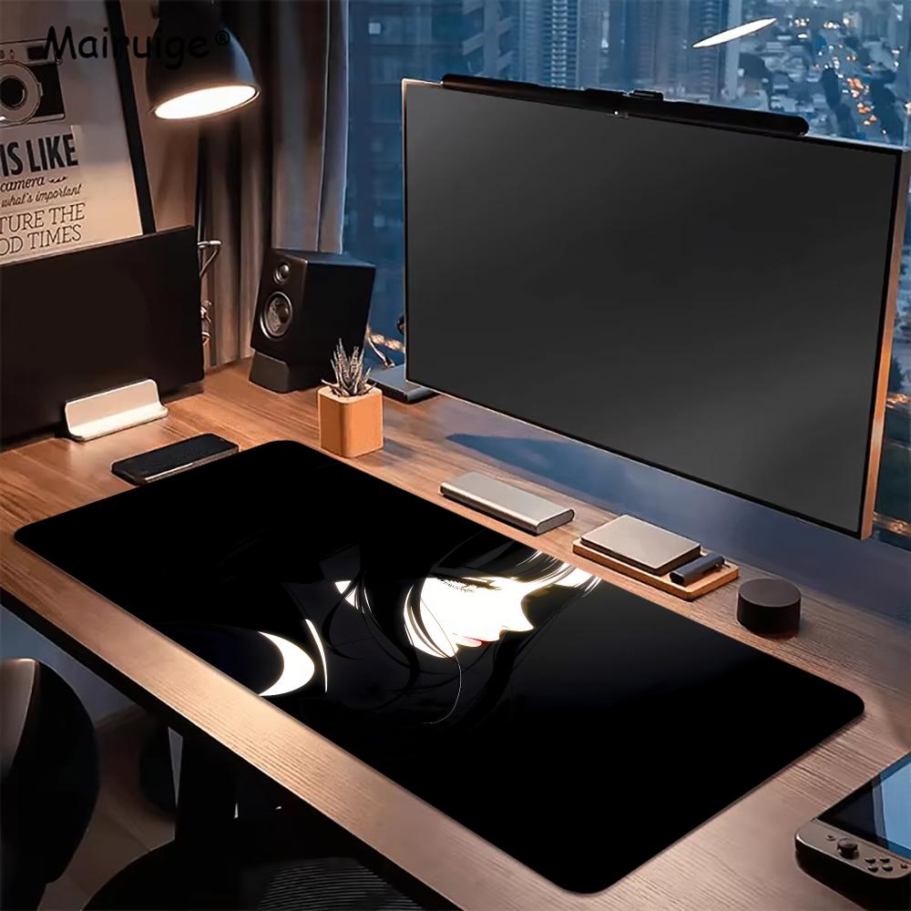 Dark Anime Girl Mouse Pad Desk - Desk Setup Gaming And Work recension och pris