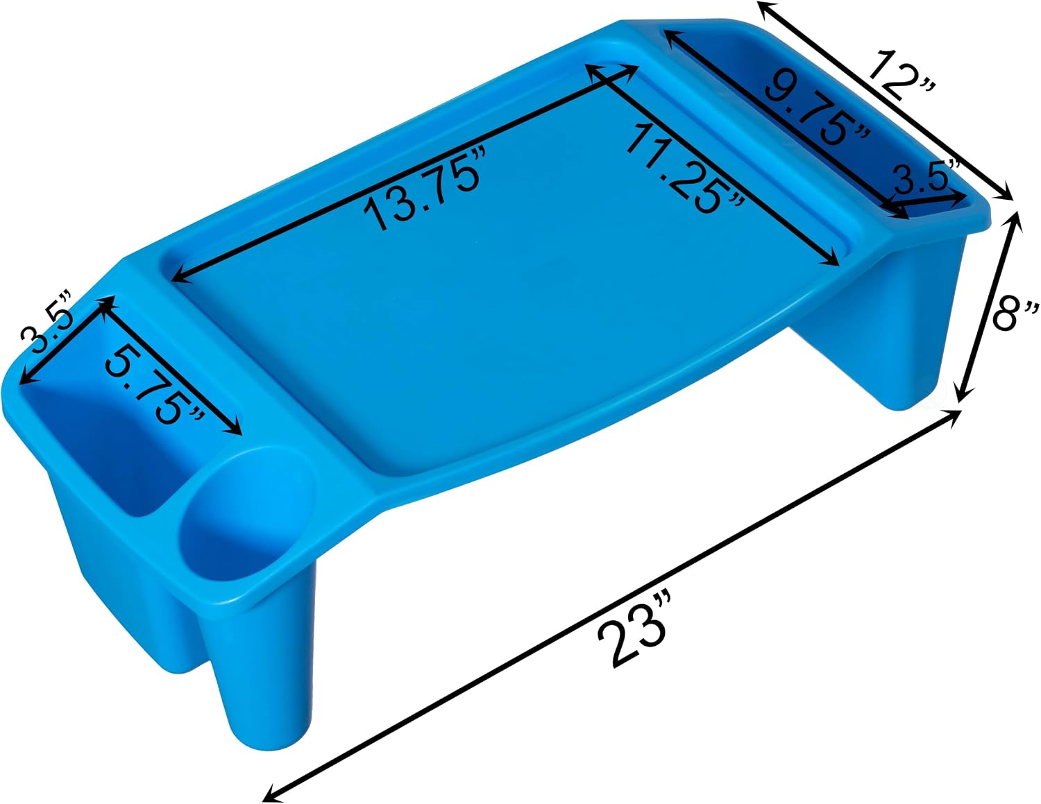 Set of 3 Portable Lap Desks wi - Desk Setup Blue recension och pris