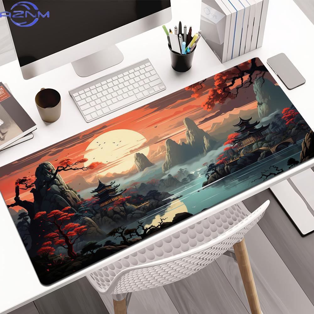 Red and Black Art Landscapes M - Desk Setup Red recension och pris