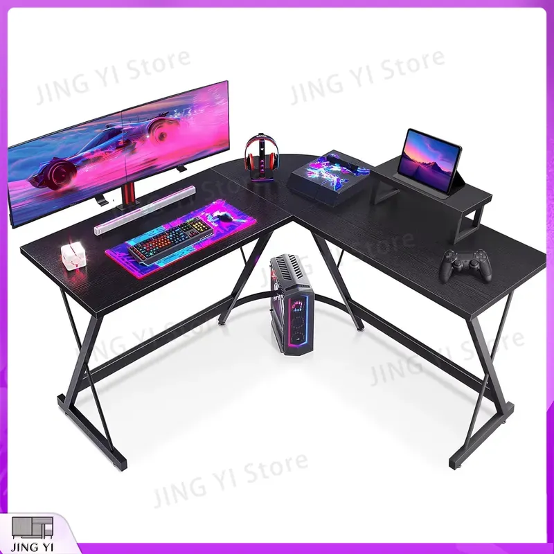 L Shaped Gaming Desk with Moni - Desk Setup L Shaped recension och pris