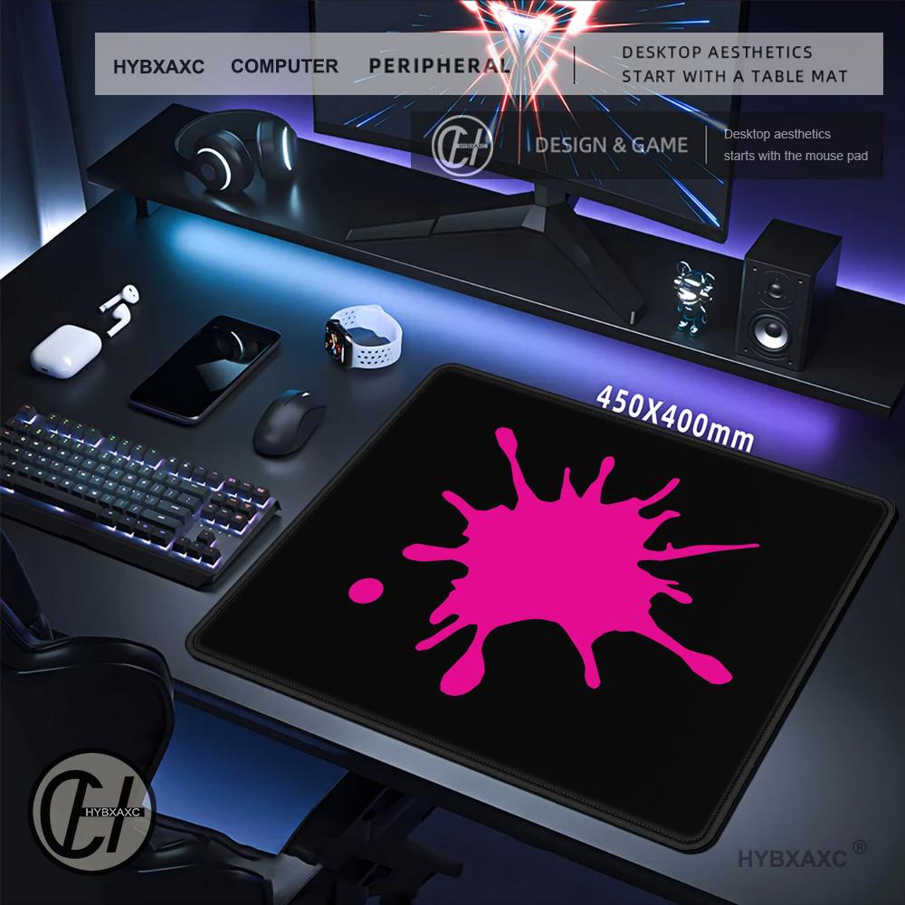 HYBXAXC Pink Splash Ink Art Sm - Desk Setup Gaming And Work recension och pris
