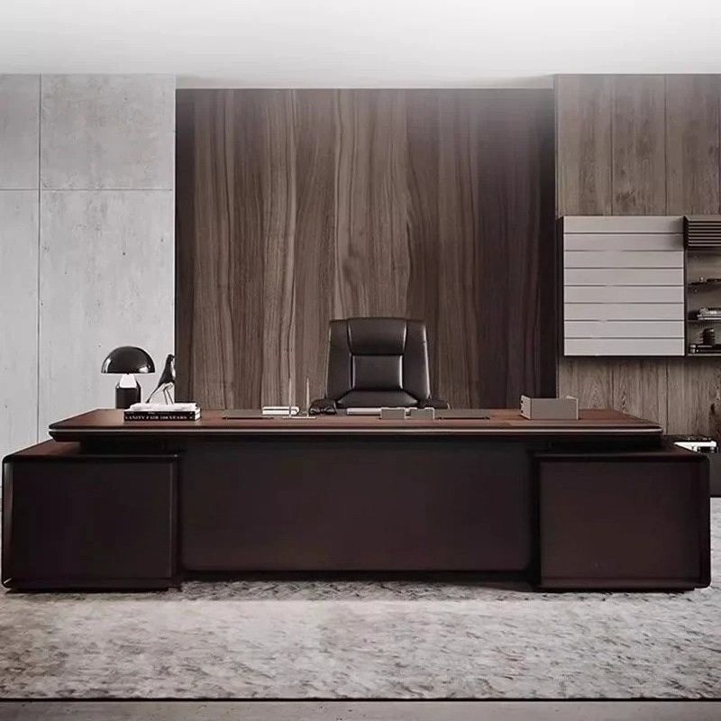 Modern Office Storage Executiv - Desk Setup With Laptop recension och pris
