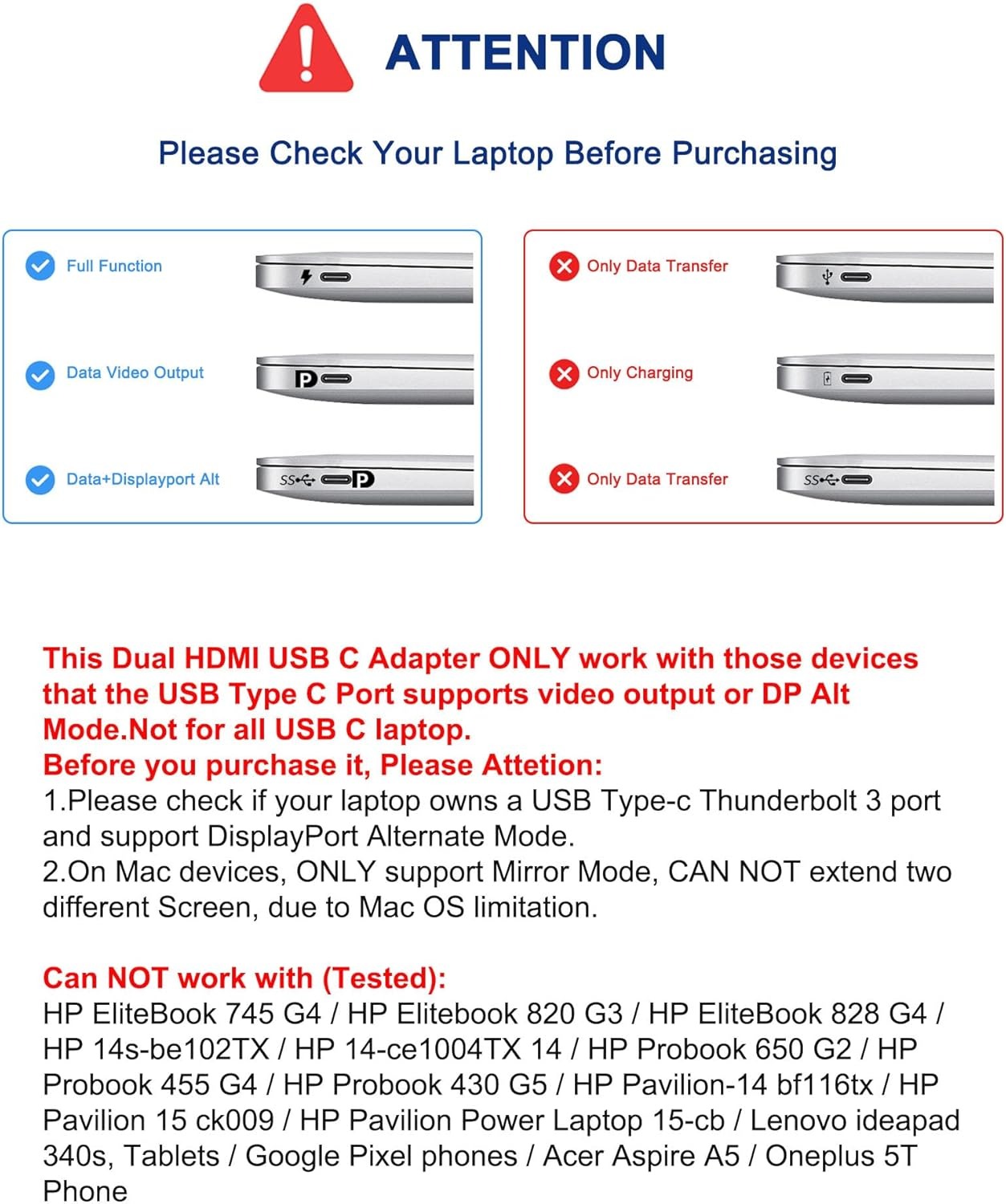 USB C to Dual 4K HD Display Ad - Desk Setup Usb Hub recension och pris