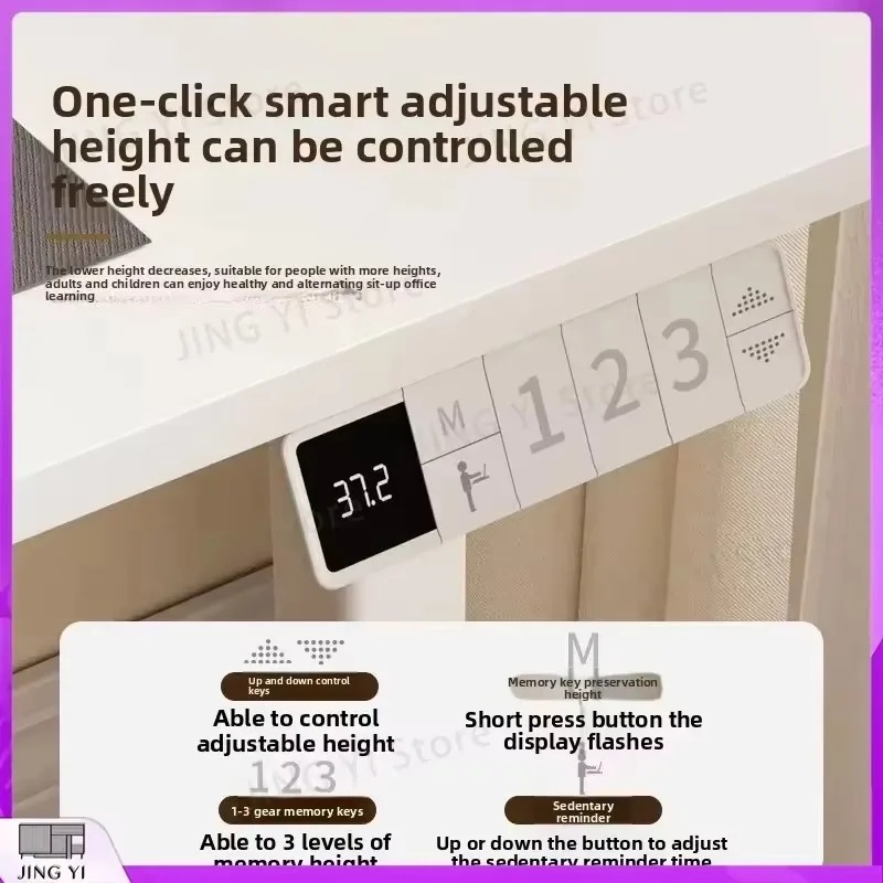 Electric Height Adjustable Sta - Desk Setup Bedroom recension och pris