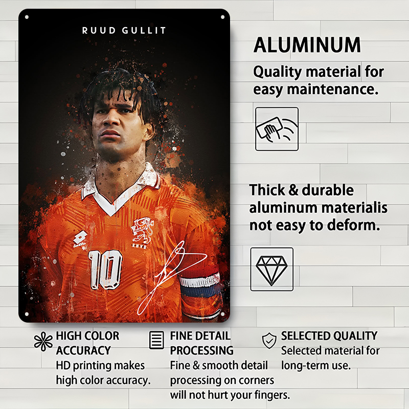 Ruud Gullit Football Player Wa - Desk Setup Vintage recension och pris