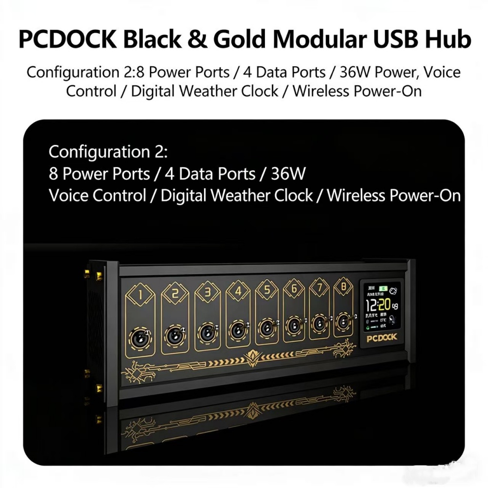 PCDOCK Block USB Desktop Power - Desk Setup With Laptop recension och pris