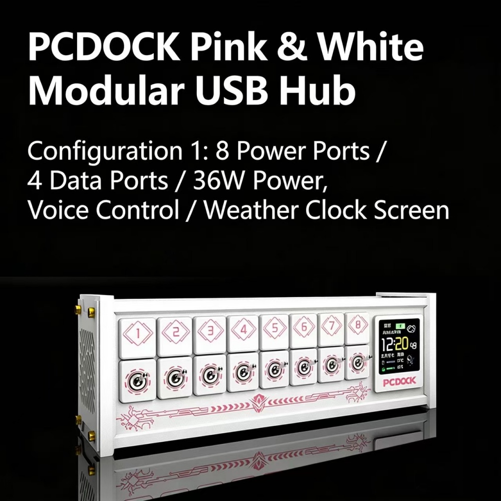 PCDOCK Block USB Desktop Power - Desk Setup With Laptop recension och pris