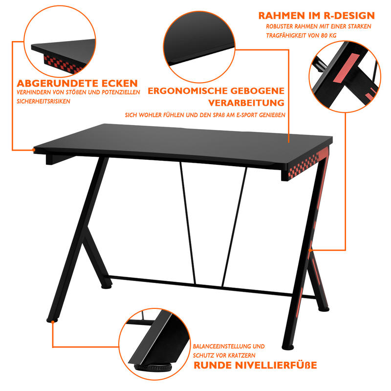 Modern Ergonomic Computer Desk - Desk Setup L Shaped recension och pris