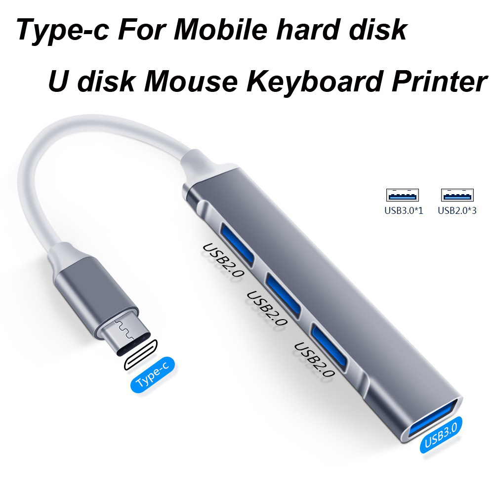 USB 3.0 TYPE-C 3.1 4 Port USB  - Desk Setup Usb Hub recension och pris