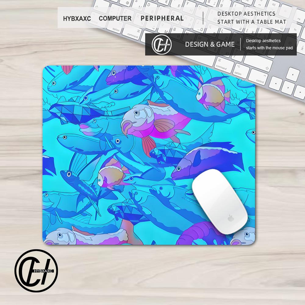 HYBXAXC Mouse Pad Cute Fish De - Desk Setup Blue recension och pris
