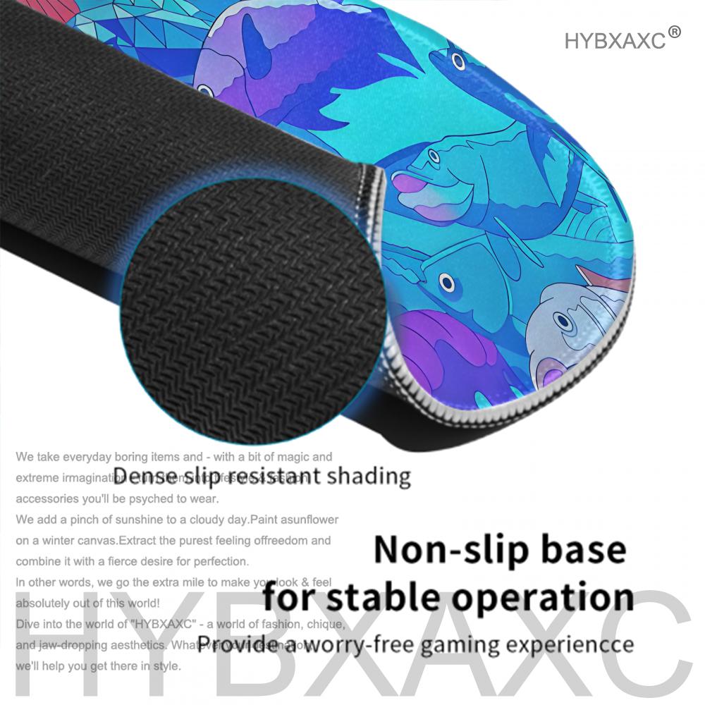 HYBXAXC Mouse Pad Cute Fish De - Desk Setup Blue recension och pris