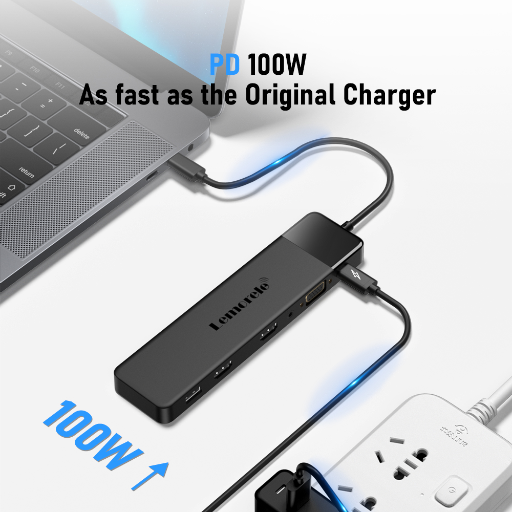 Lemorele 13-in-1 USB C HUB 4K3 - Desk Setup Usb Hub recension och pris