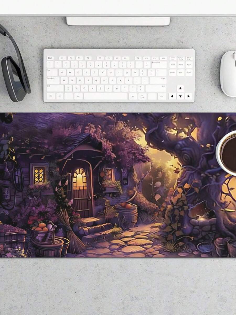 Large Gaming Mouse Pad With Fa - Desk Setup Gaming And Work recension och pris