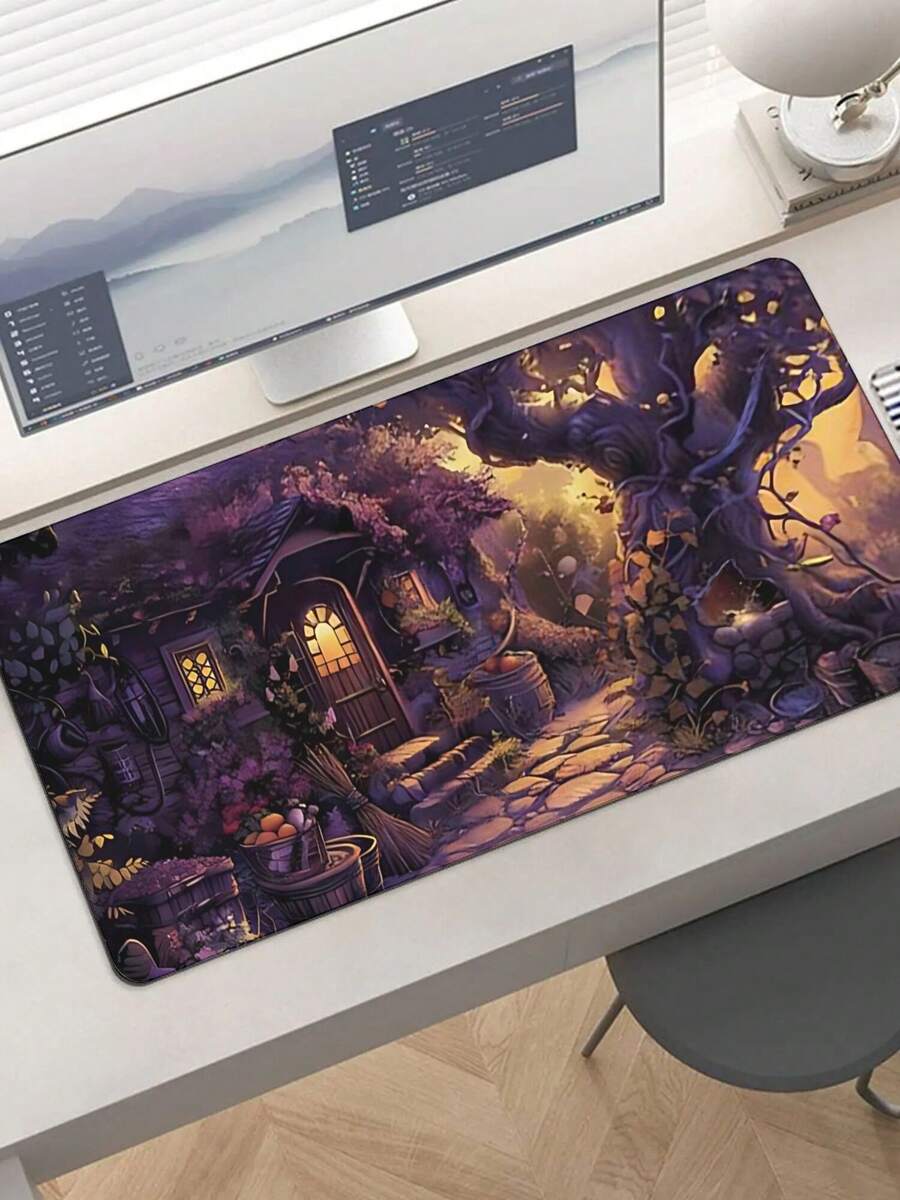 Large Gaming Mouse Pad With Fa - Desk Setup Gaming And Work recension och pris