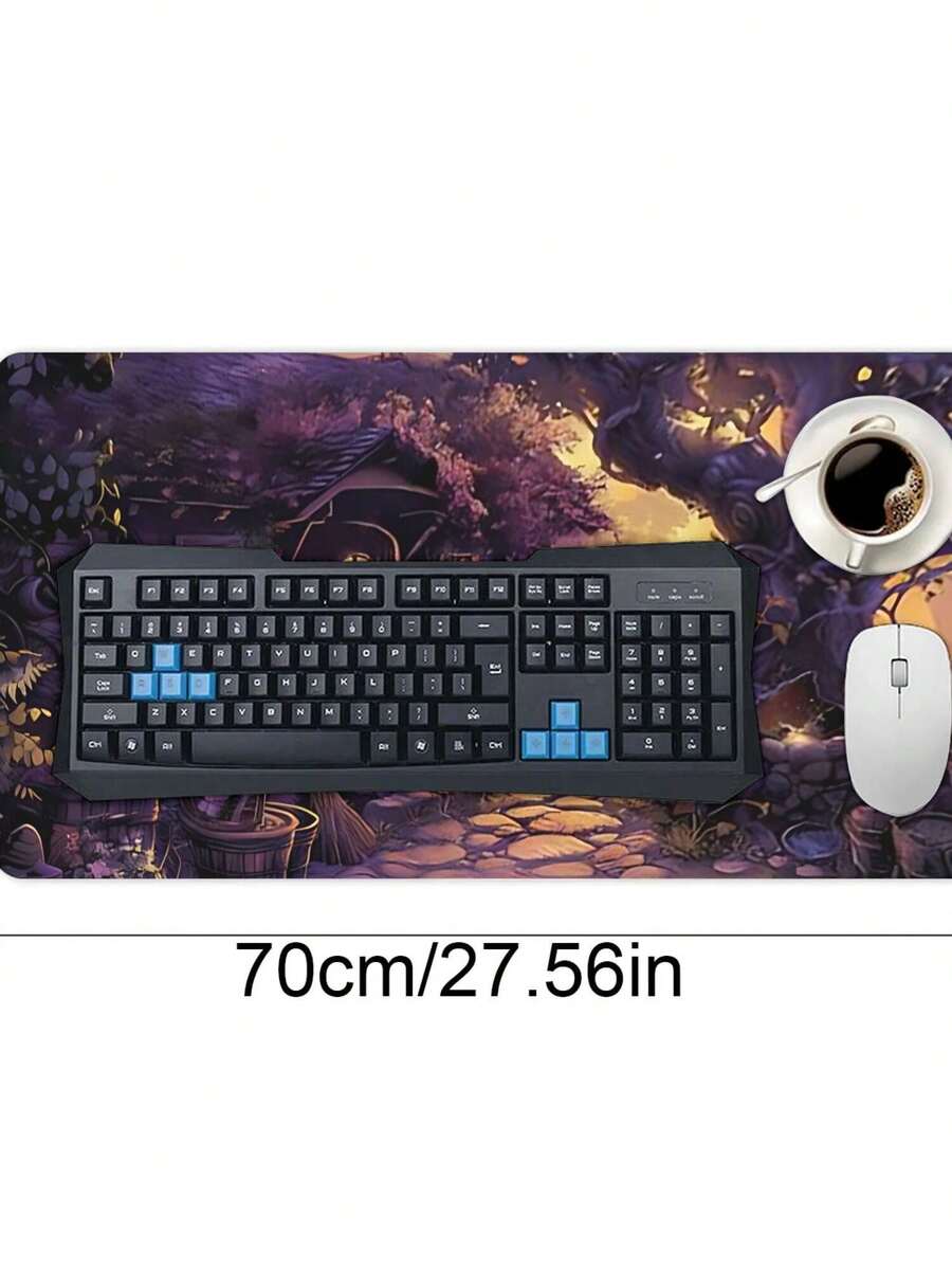 Large Gaming Mouse Pad With Fa - Desk Setup Gaming And Work recension och pris