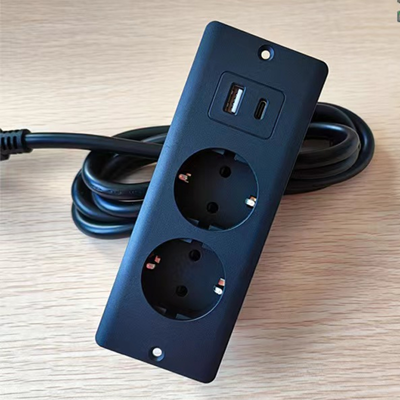 EU KR Table Recessed Sockets 2 - Desk Setup Usb Hub recension och pris