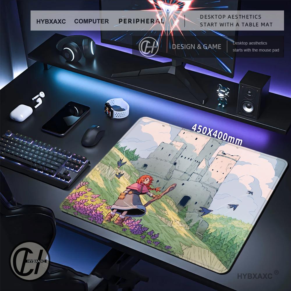 HYBXAXC Anime Castle Adventure - Desk Setup Gaming And Work recension och pris