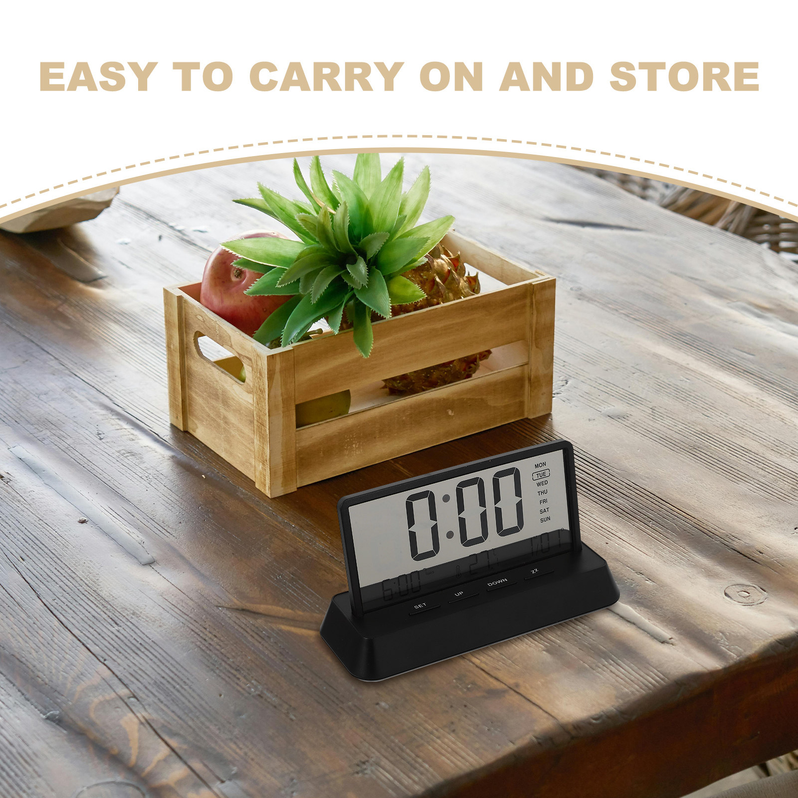 Digital Alarm Clock Small Comp - Desk Setup Bedroom recension och pris